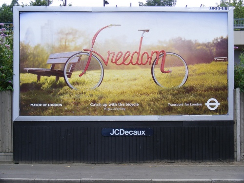 TfL's "Freedom" campaign poster