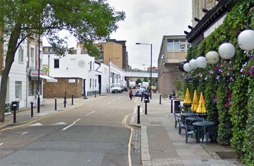 A photo of the junction of Holmes Road and Spring Place, which the Evening Standard newspaper recommends people use as a rat-run